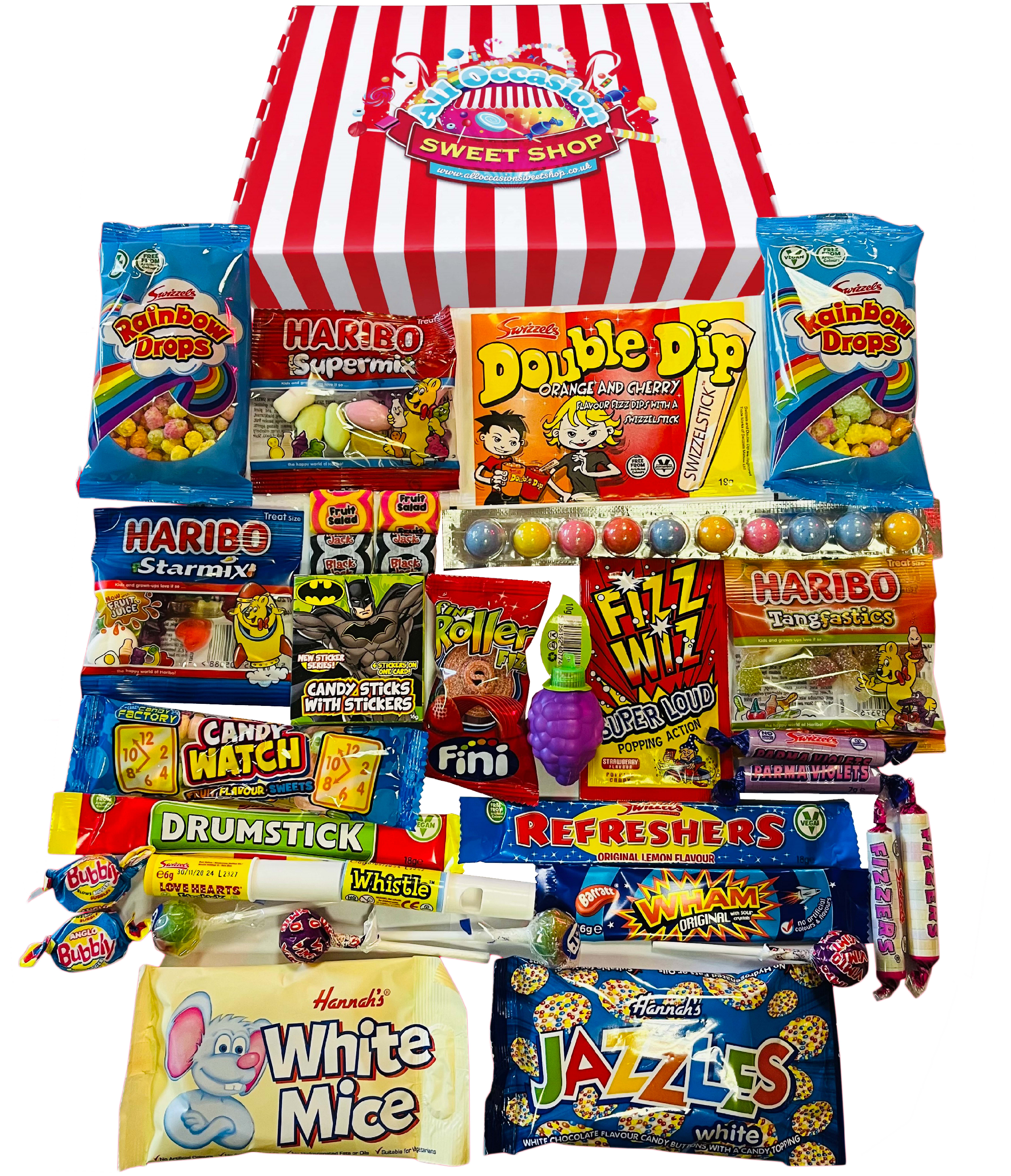 Retro　Shop　Box　Jam　–　Favourites　With　Sweet　Sweets　Packed　Retro　Occasion　Gift　All　Hamper　Sweets