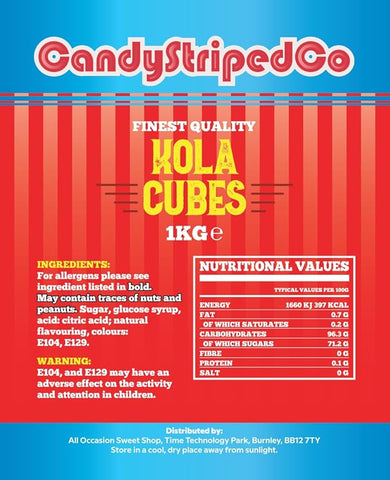 Kola Cubes Sweets Bag - 1kg