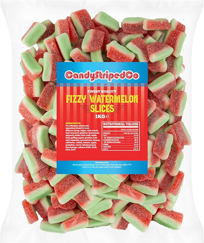 Fizzy Watermelon Slices Sweets Bag - 1kg