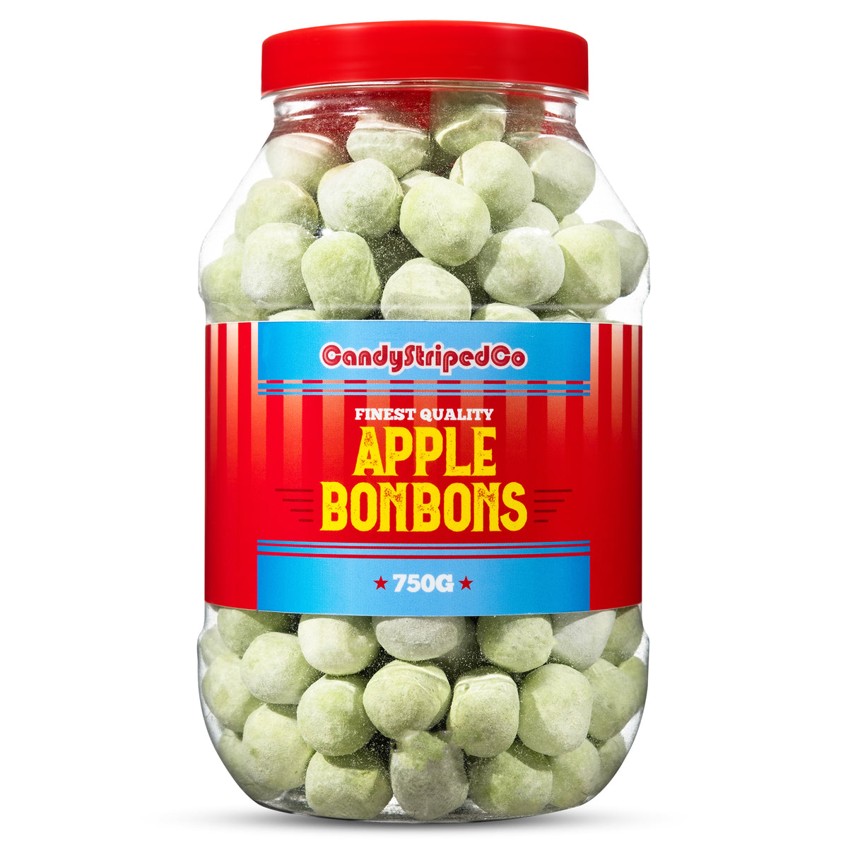 Apple Bon Bons Retro Sweets Jar 750g
