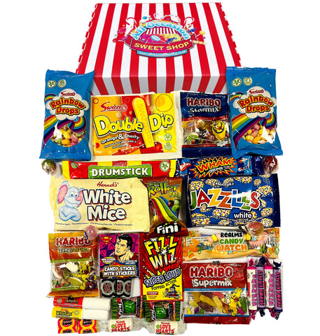 Retro Sweets Gift Box Hamper - Jam Packed With Retro Sweets Favourites