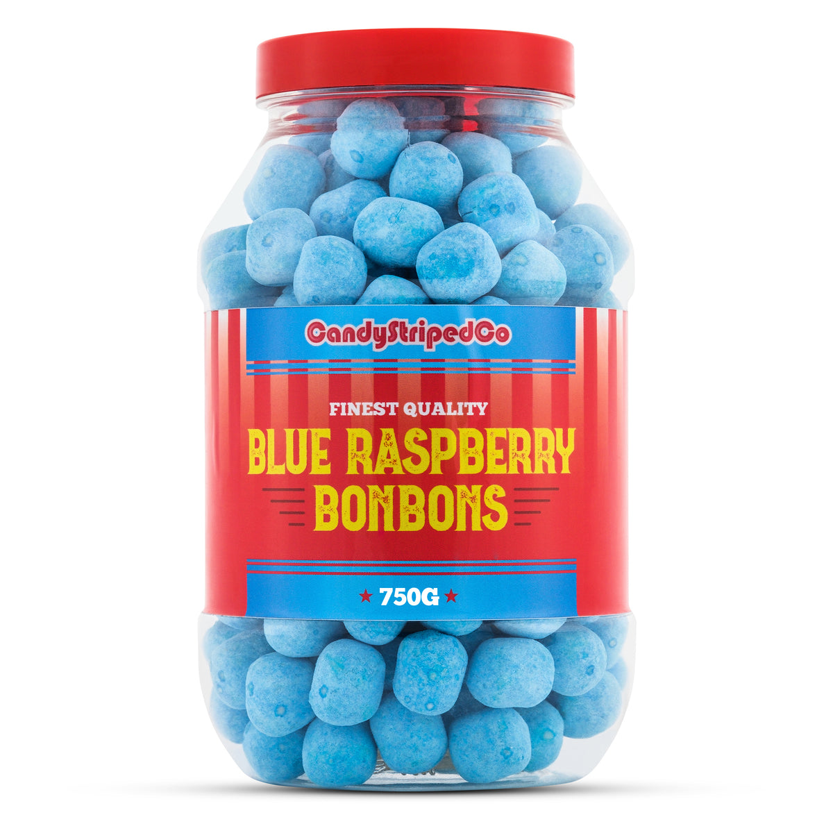 Blue Raspberry Bon Bons Retro Sweets Gift Jar 750g