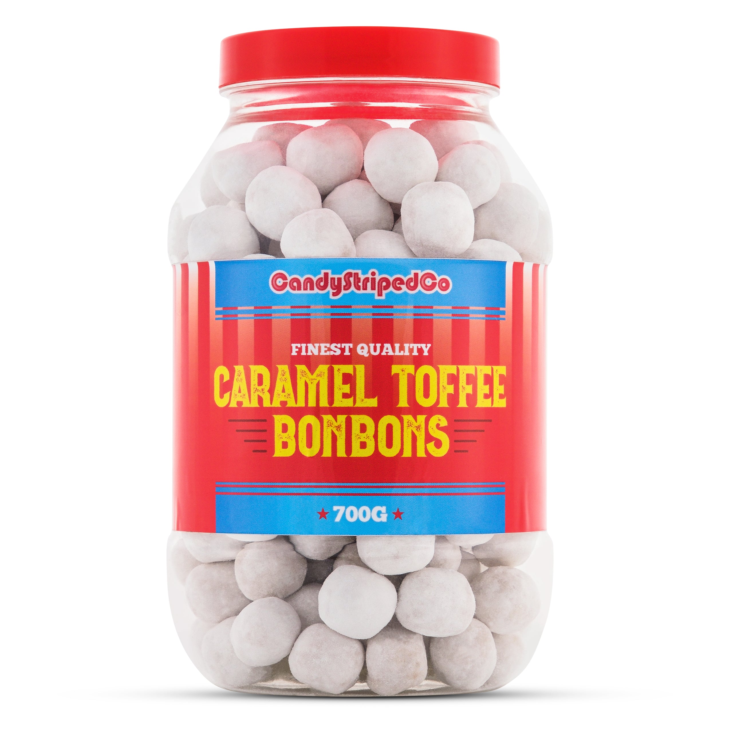 Caramel Toffee Bon Bons Retro Sweets Gift Jar 700g