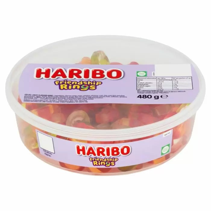 Haribo Friendship Rings Sweets Tub
