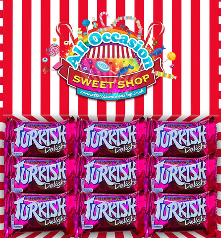 Fry's Turkish Delight Postal Gift Box - 9pcs - A Perfect Present For Men, Women & Kids At Birthdays, Congratulations and Father'S Day