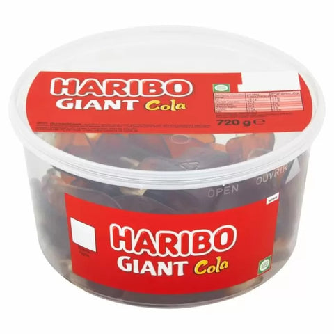 Haribo Giant Cola Bottles Sweets Tub