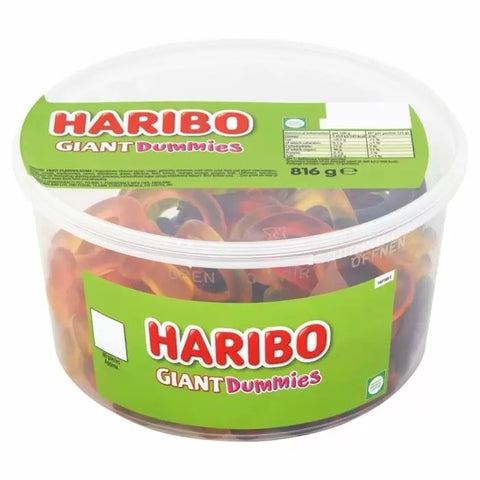 Haribo Giant Dummies Sweets Tub