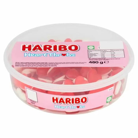 Haribo Heart Throbs Sweets Tub