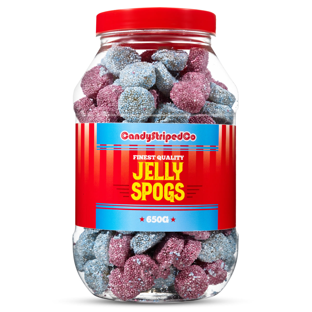 Jelly Spogs Retro Sweets Jar 650g