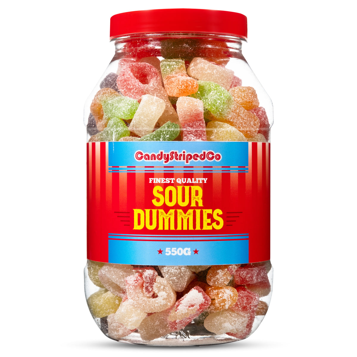 Sour Dummies Retro Sweets Jar 550g
