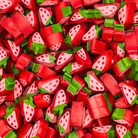 Strawberry Liquorice Slices Sweets Bag - 1kg