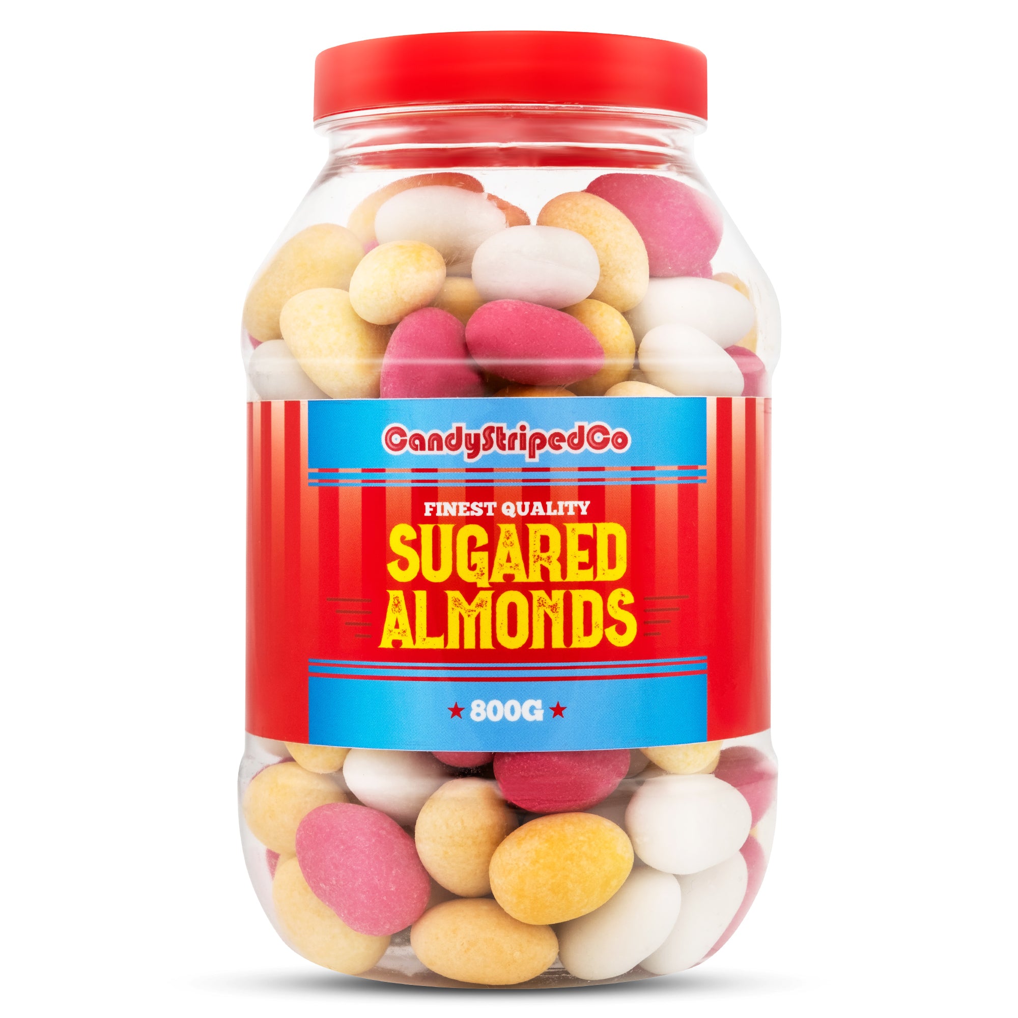 Sugared Almonds Retro Sweets Jar 800g