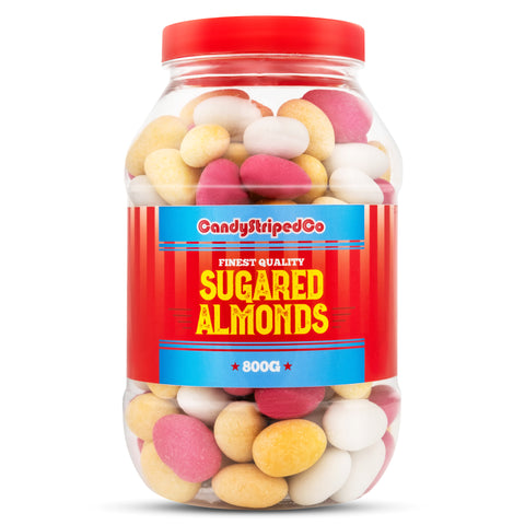 Sugared Almonds Retro Sweets Jar 800g