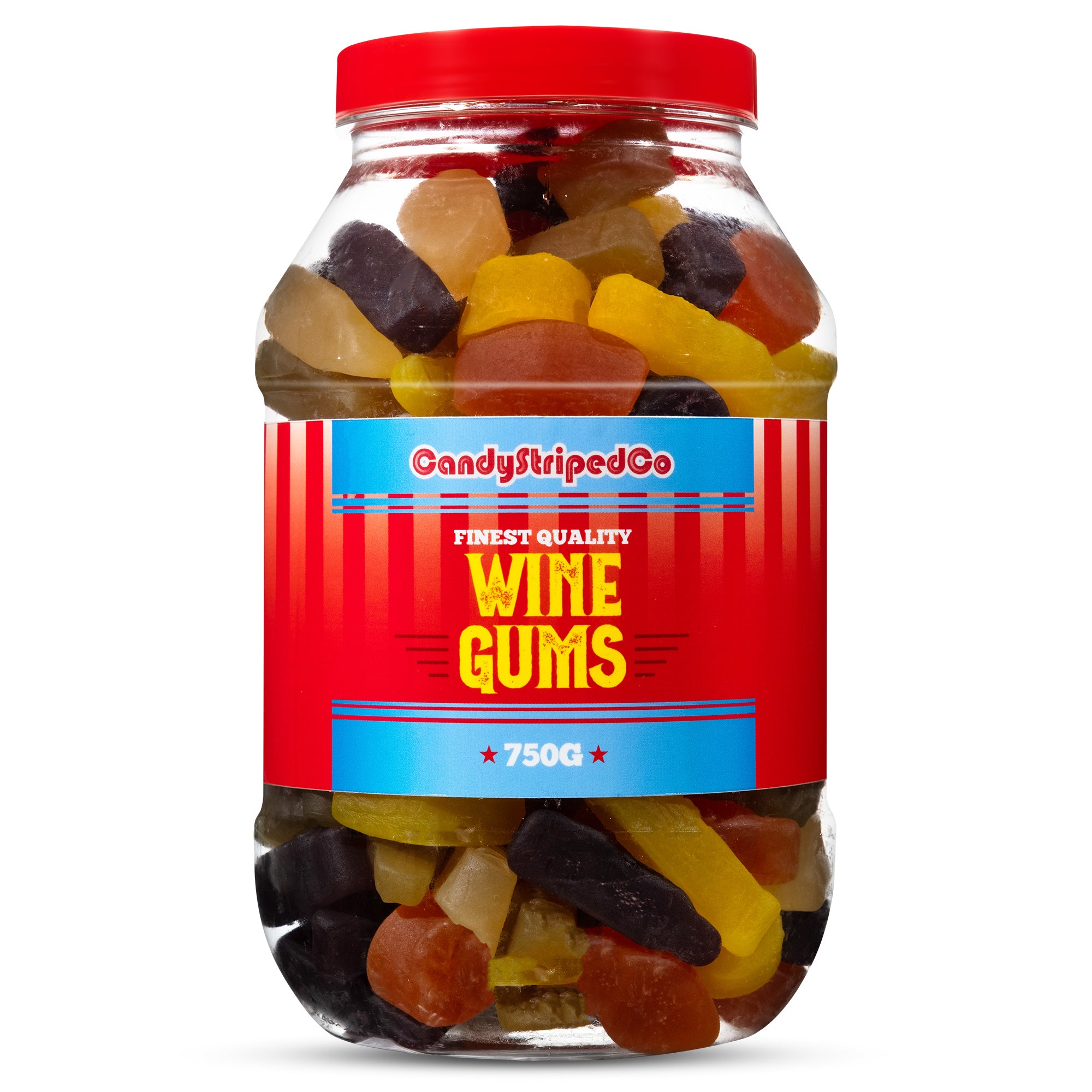 Wine Gums Retro Sweets Jar 750g