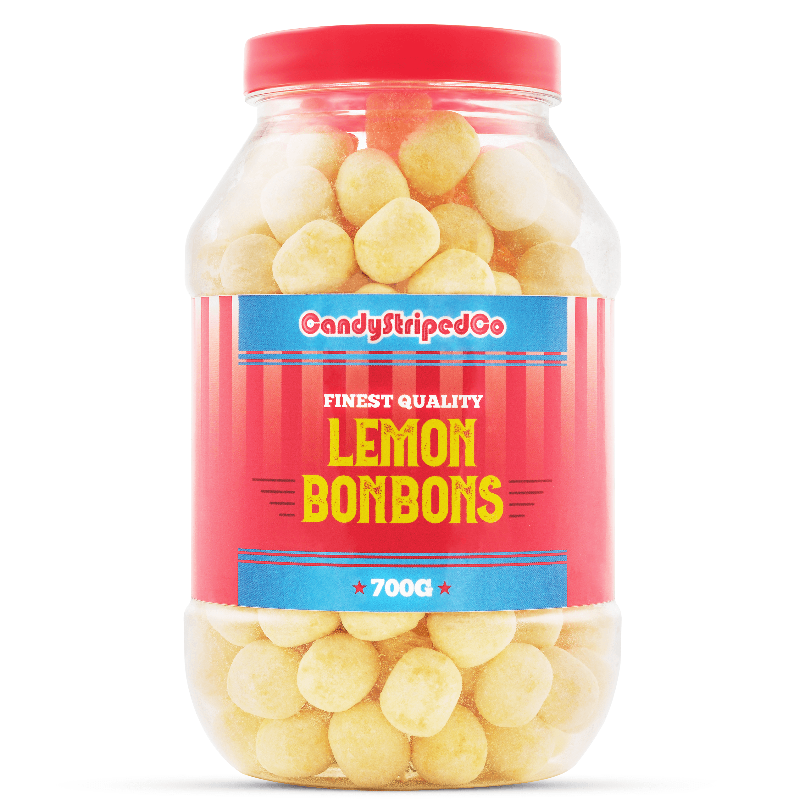 Lemon Bonbons Retro Sweets Gift Jar 700g