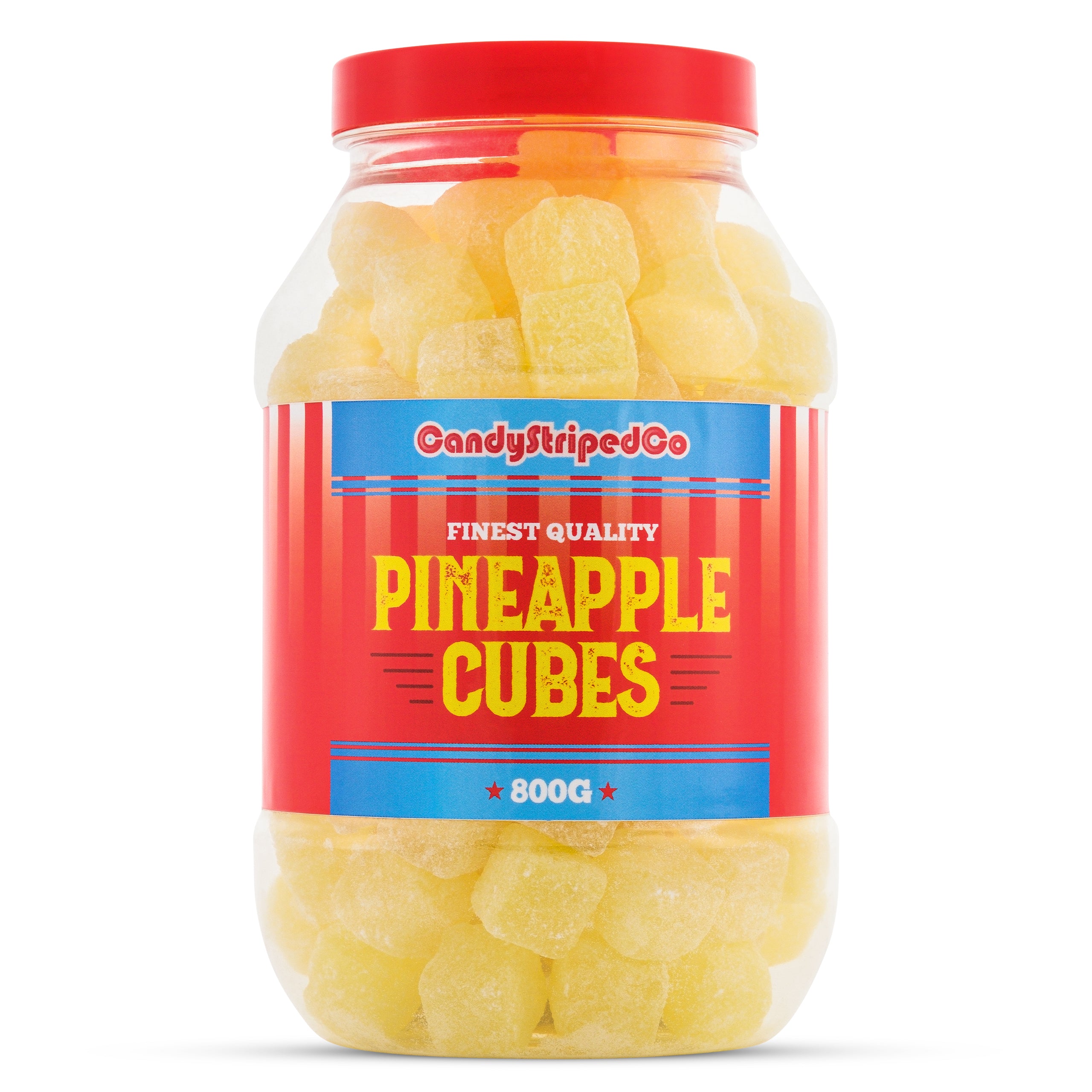 Pineapple Cubes Retro Sweets Gift Jar