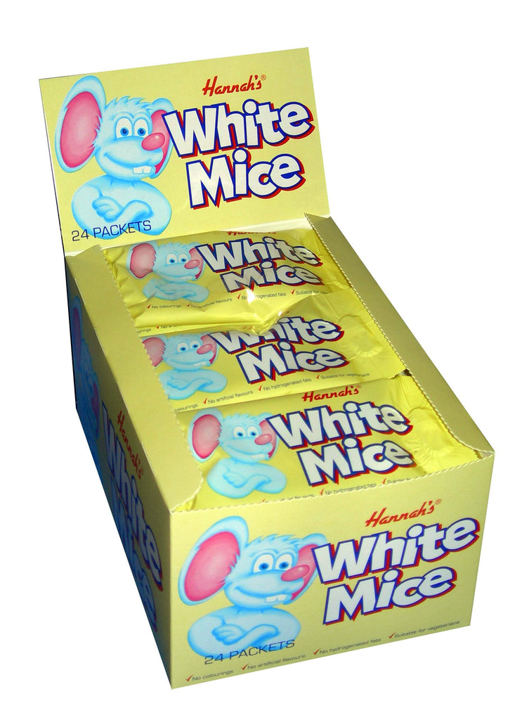 White Mice Full Box 24 Packets – All Occasion Sweet Shop